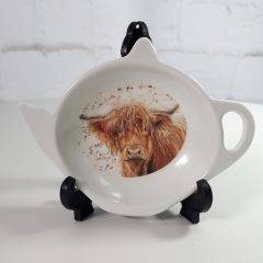 skapek na herbatę z motywem krowy highland cattle